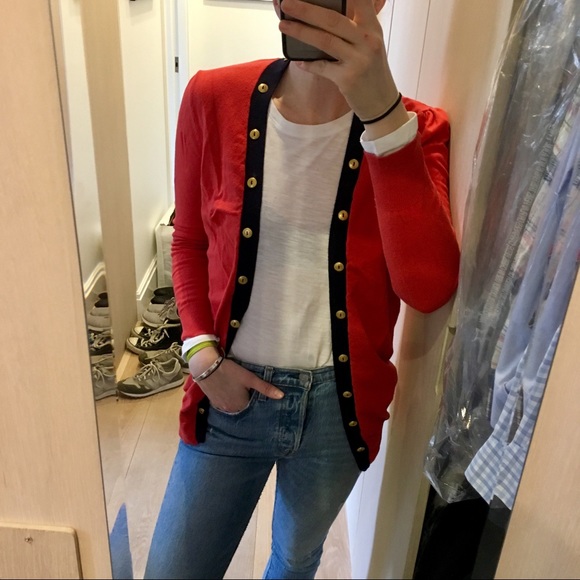 Anthropologie Sweaters - Red open cardigan